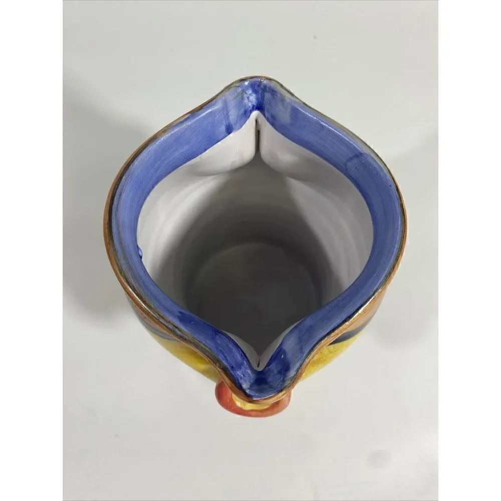 ‎Vintage Art Pottery MCM Italian Italy Vase Handpainted Bitossi?